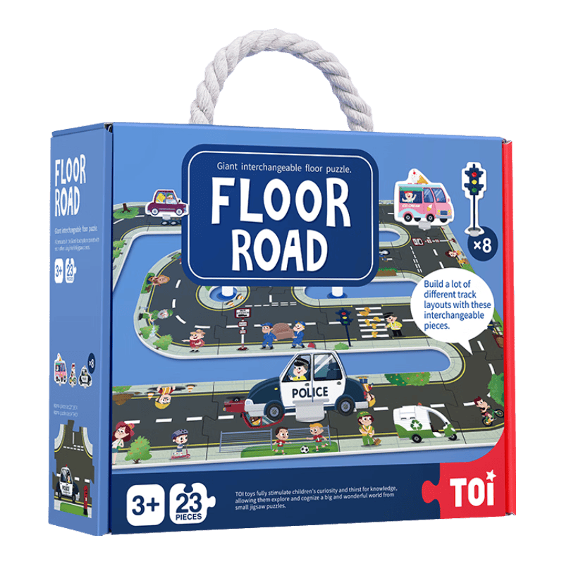 扬——TOI儿童拼图巨幅公路款开元棋牌让孩子的创意在拼图中飞
